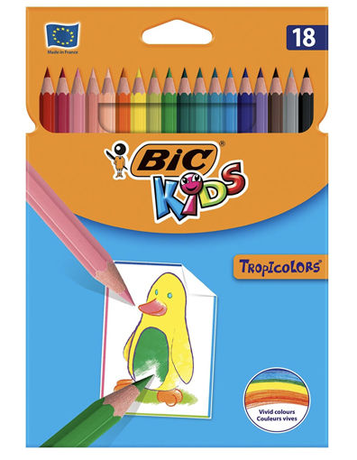 Picture of BIC PENCIL COLOURS X18